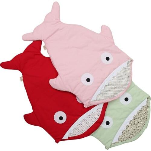 Baby Sleeping Bag Thicken Blanket Shark Sleeping Bag Cotton Quilt For Children Baby Clothing Constant Temperature Sleeping Bag
