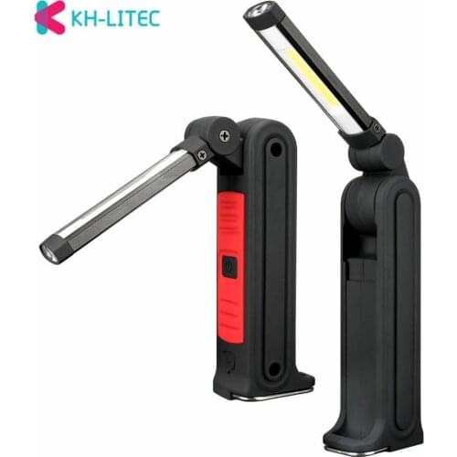 360 °Rotate COB Work Light USB Rechargeable Flashlight Torch 4 Modes Portable Lanterna Camping Tent Light Car Inspection Lamp