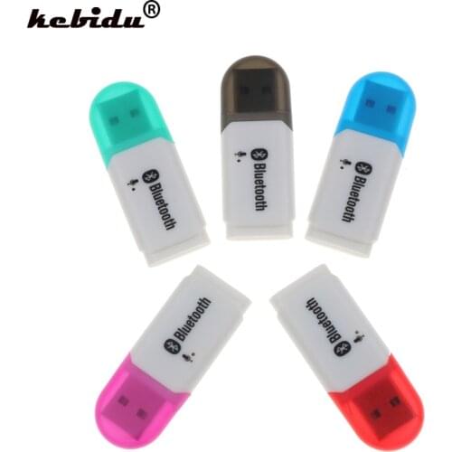 Kebidu Mini USB wireless Bluetooth 5.0 Receiver Audio adapter Stereo Car kit with microphone handsfree for computer Car speaker