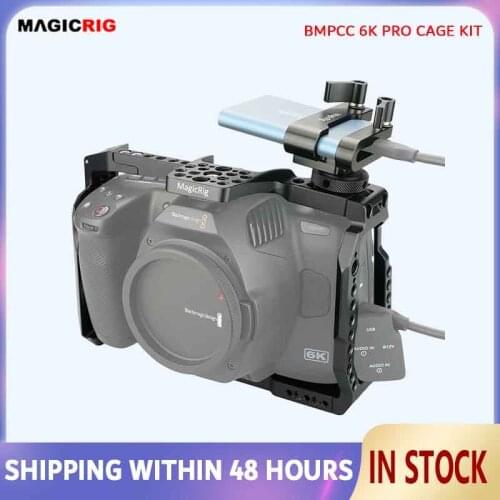 MAGICRIG BMPCC 6K Pro Cage With T5 SSD Mount for Blackmagic Design Pocket Cinema Camera 6K Pro