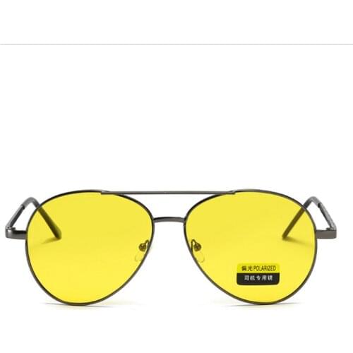 Men Polarized Sunglasses Driver Night Driving Sun Glasses Metal Alloy Frame Male Night Vision Glasses Safety Goggles Lens