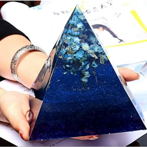Pyramid Crystal Epoxy Silicone Mould DIY Handmade Jewelry Resin Dried Flower Decoration Mold kitchen tools