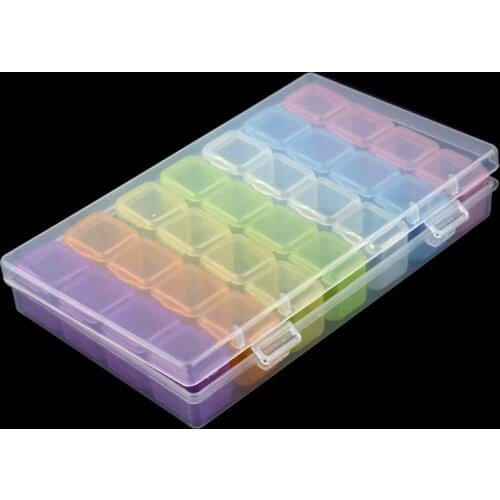 28Lattices Dismountable Diamond Embroidery Accessories diamond painting Boxes Cross Stitch Cases Storage Organizer Home Storage