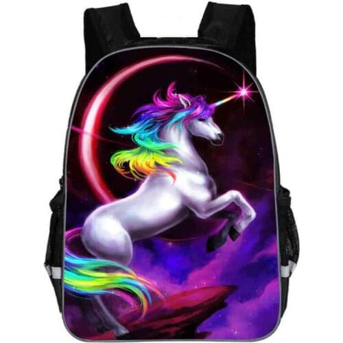 Unicorn Backpack Dab Small Pony Rainbow Horse Teenagers Boys Girls Toddler Kid School Bags Man Woman Mochila Bolsa