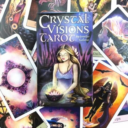Crystal Visions Tarots Full English 79 Cards Deck Oracle Divination Fate Family Party Board Game
