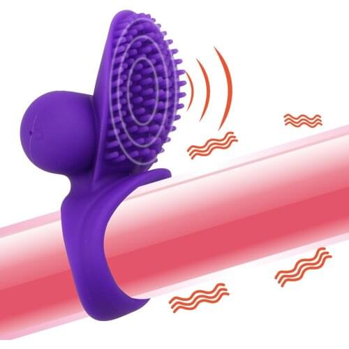 Silicone Vibrating Penis Ring Clitoral Stimulators Vibrator Male Masturbation Cock Rings Sex Toys For Male Couples
