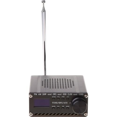 Assembled SI4732 All Band Radio Receiver FM AM (MW & SW) SSB (LSB & USB) with lithium battery + Antenna + Speaker + Case C7AA