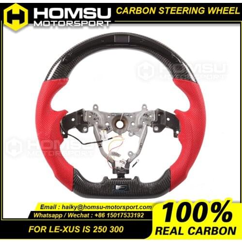 LED Carbon Fiber Steering Wheel Compatible with Lexus IS 250 300 LED Racing Carbon Fiber Steering Wheel