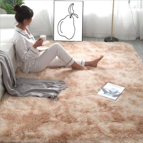 Tie-Dye Silky Rugs High Density Carpet For Living Room Bedroom Decoration Door Mats Kitchen Bathroom Floor Fashion Tatami Mat