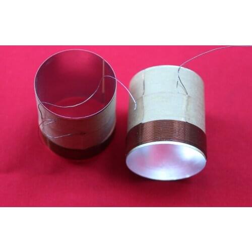 2 piece ID: 25.4mm 25.5mm 1" White aluminous 6 ohm Subwoofer bass Speaker loudspeaker voice coil Coil winding height: 8mm