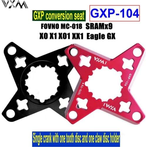 VXM MTB Crank Converter Seat GXP-104BCD Single Disc Bicycle Crank One-Piece Tooth For XX1 X0 X9 Convert Protector Bike Parts