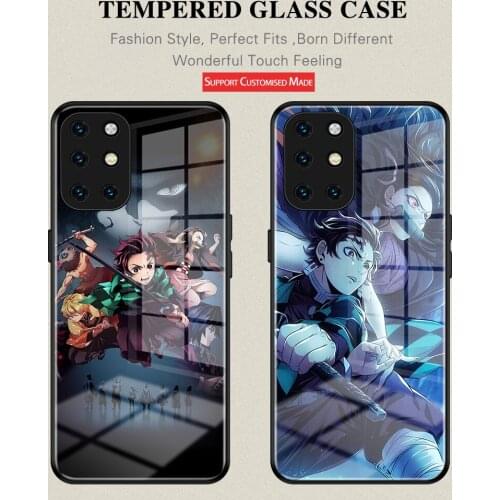 Tempered GIass Anti-Drop Cover Anime Demon Slayer Case For Oneplus 6 6T 7 7Pro 7T 7TPro 1+8 8Pro 8T 9 9Pro Nord