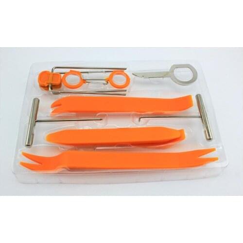 12pcs/set Car Radio Door Clip Panel Trim Dash Audio Removal Open Installer Pry Disassembly Tool for BMW Auto Removal Pry