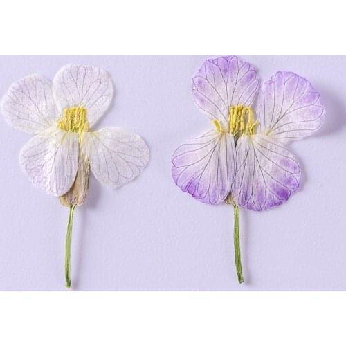 120pcs Natural Pressed Dried Radish Flower Plants Herbarium For Epoxy Resin Jewelry Making Face Makeup Nail Art Craft DIY