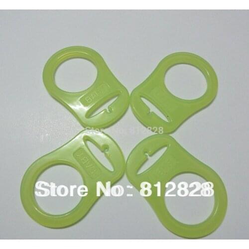 30pcs Apple Green MAM Rings Silicone Pacifier Adapter Dummy CPSIA Compliant