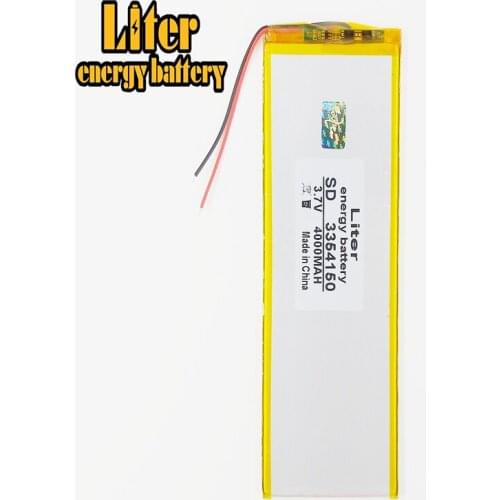 3354150 3.7V 4000mah Lithium Tablet polymer battery with Protection Board For PDA Tablet PCs Digital Products