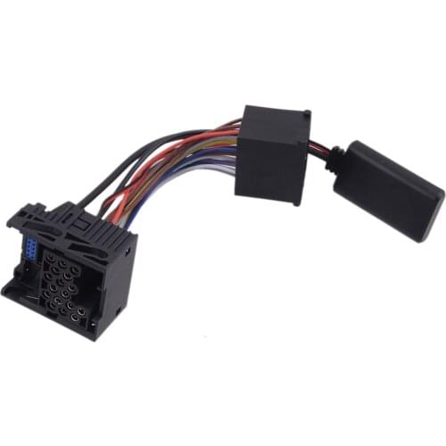 5-12V 10Pin Car Bluetooth AUX Audio Radio Lossless Cable Adapter Fit For BMW 3 E46 2003 2004 2005 2006