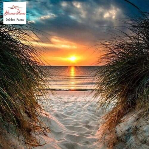 Diamond Painting Full Square 5D Diy Daimond Embroidery Diamant Mosaic Sale Displasy Broderie Diamant Zon ondergang Duinen 12