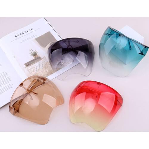 Unisex Eye Shield Colorful Face Shield Mask for Face Protectors Shield Half Face Sun Glasses Shield Guard Anti-spray Face Mask