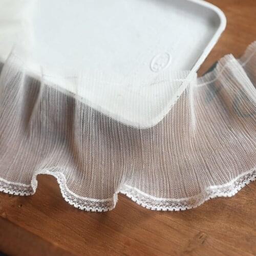 H1103 Lace Accessories Polyester Lace Mechanical Finale Baby Clothes Pleated Lace 10.5cm