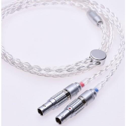 Hi-end 8 Cores 5n Silver Plated Headphone Upgrade Cable for Focal Utopia Ultrae