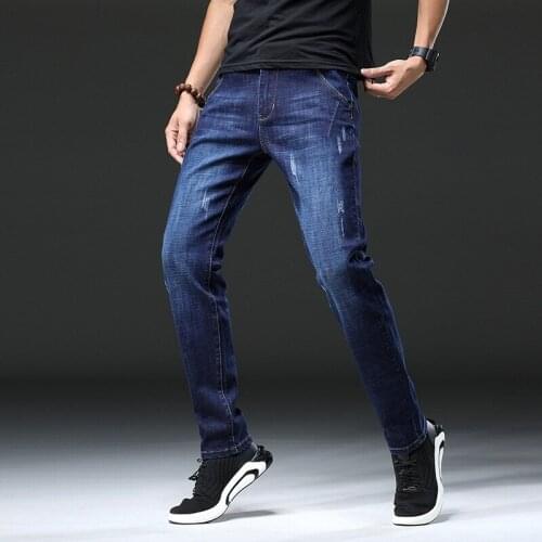 Classic Blue Jeans Men Elastic 2020 Stretch Pants Mens Denim Skinny Jeans Men