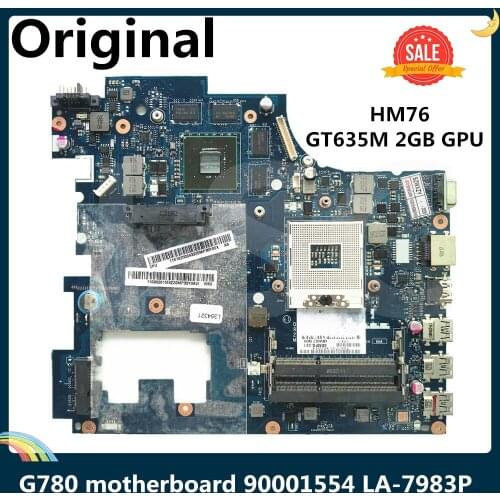 LSC For Lenovo G780 Laptop Motherboard FRU 90001554 HM76 GT635M 2GB GPU QIWG7 LA-7983P DDR3