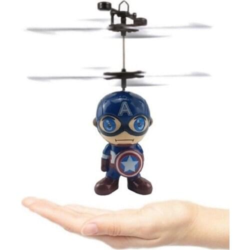 Mini Fly Flashing helicopter Hand Control RC Toy induction mini Helicopter Quadcopter RC Drone Ar.dron with LED Toys For Kids