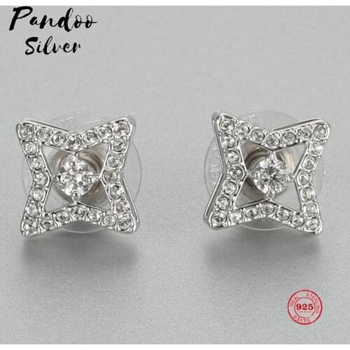 Fashion Charm Sterling Silver Original 1:1 Engraving, Meticulous Lively Stars Chic Style Earrings Women Luxury Jewelry Gifts