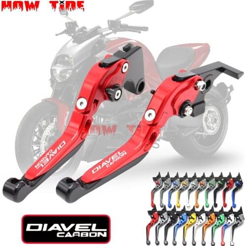 Motorcycle Folding Extendable CNC Moto Adjustable Clutch Brake Levers for Ducati DIAVEL CARBON 2011-2015
