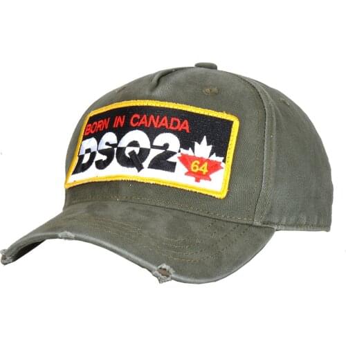 Dsq brand hat 2021 new men Baseball Caps 100% cotton DSQ2 Letters unisex Adjustable Baseball Caps High Quality black cap for men