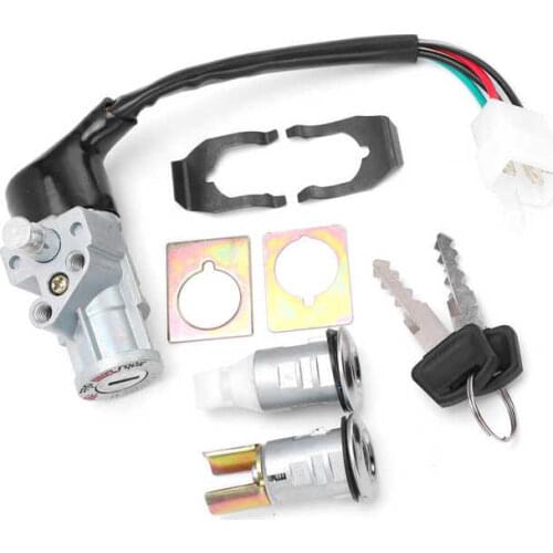 Ignition Switch Lock Set 35010-GV4-901 Replacement for Honda CH80 Elite 1985 1986 1987 1988 1989 1990 1991-2007 Metal