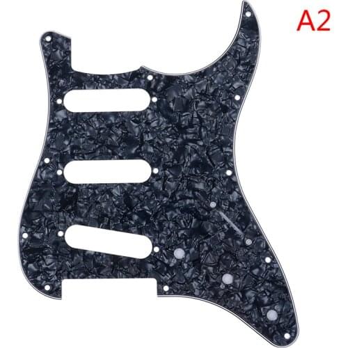 Black Instruments & Gear Guitar Pickguard Electric Guitar Pickguard Scratch Plate For Strat Stratocaster