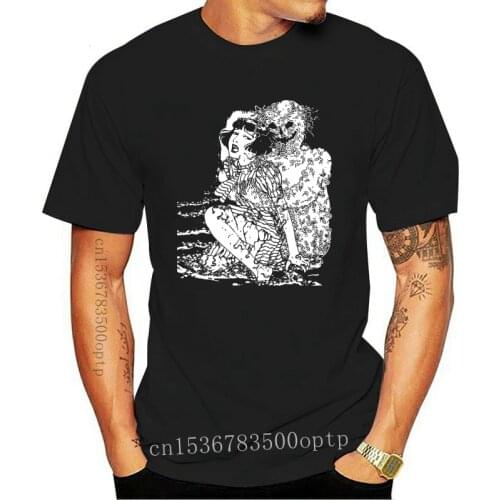 New 2021 2021 Fashion Brand Clothing Suehiro Maruo Worm Ghost Uzumaki Junji Ito Japanese Horror Manga Mens T-shirt