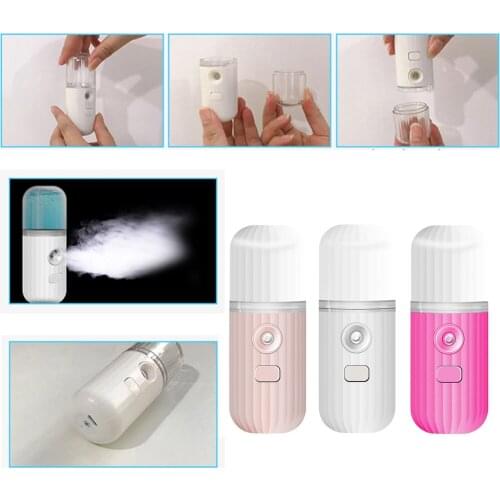 Portable Steamed Face Humidifier Moisturizer Atomization Mini Nano Spray Mister for Caring Face Health Portable Elements