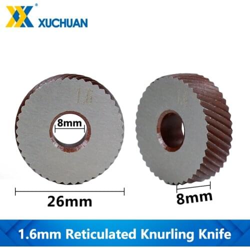 1.6mm Reticulated Knurling Knife Knurling In Lathe Gear Shaper Cutter Inner Hole Embossing Reticulated Knurling Wheel