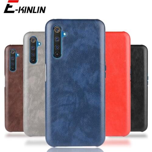 Ultra Slim Litchi Leather Hard PC Back Cover For Realme Q2 X7 X2 XT X3 Super Zoom X50 Pro X50m Q X Lite Shockproof Phone Case