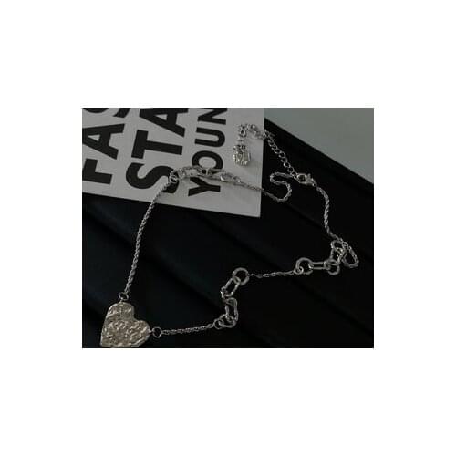 Spring and Summer New Arrivals Opal Heart-shaped Sugar Paper Necklace Clavicle Chain