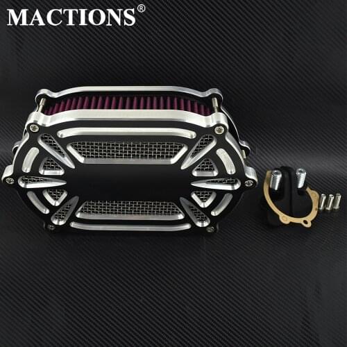 Air Filter Intake Motorcycle Cleaner CNC Cut Red Element Filter For Harley Touring Road Street Glide Dyna Softail Sportstser XL
