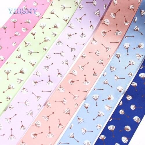 1730617 , 1" 25mm 10yard/lot Spring flowers Printed grosgrain ribbon Wedding Accessories DIY handmade free shipping