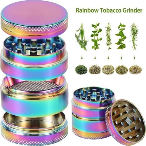 3/4-layer Herb Tobacco Weed Grinder Smoking Accessories Manual Hand Grass Spice Herb Grinder Miller Crusher Machine Box Gifts