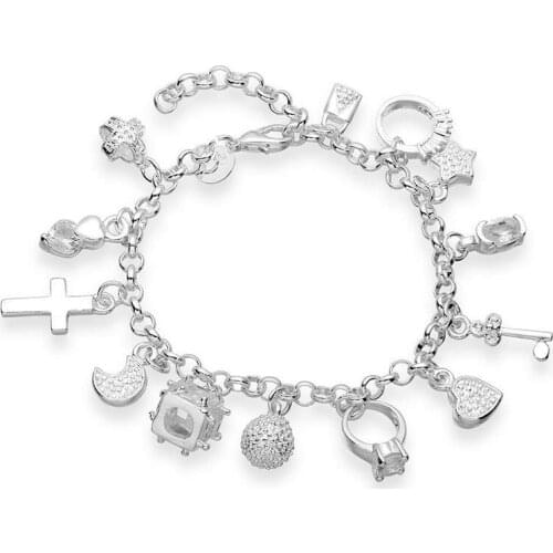Ann & Snow Silver Bracelets