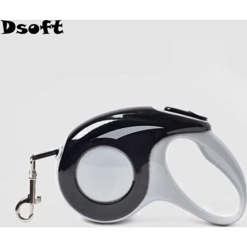 Automatic Retractable Dog Lead Durable Reflective Nylon Ribbon Pet Leads For Small Medium Dogs Adjustable Traction Pet Lead