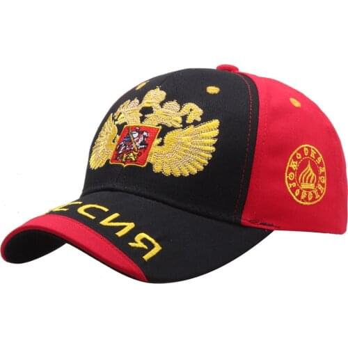 Russian Double Headed Eagle Baseball Caps Men Womens Cotton Embroidered Snapback Hat Fashion Sun Visor Cap Adjustable Casquette
