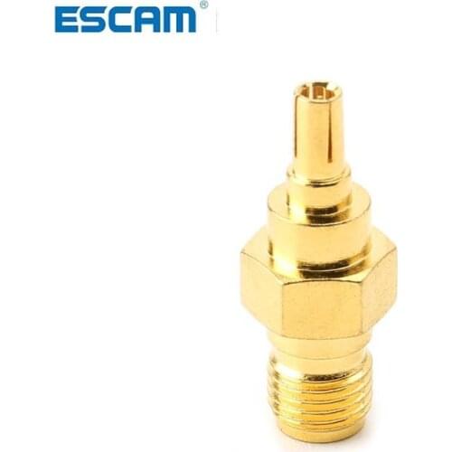ESCAM CRC9 Male Plug To SMA Female Jack RF Connector Coaxial Converter Adapter Straight