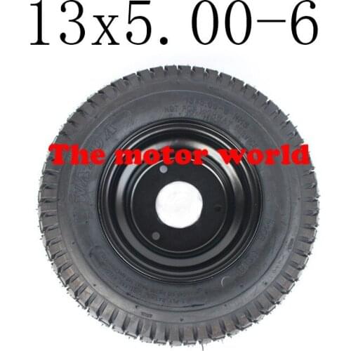 Hot Sale Good Reputation 13x5.00-6 Wheel Tire Tyre for 6 Inch Alloy Rims Hub Fits ATV QUAD Buggy Mower Go-kart Buggy