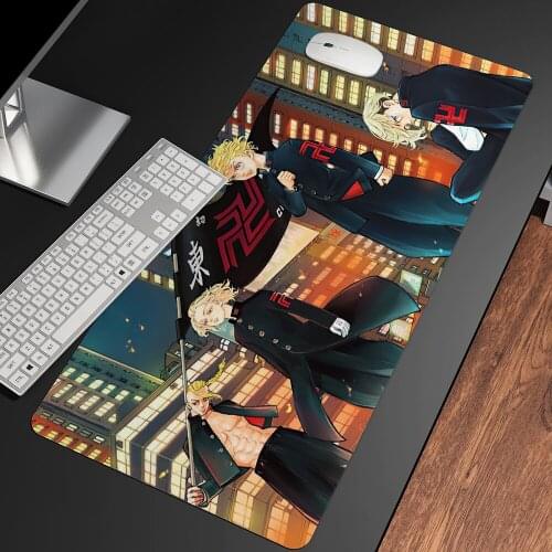 Anime Tokyo Revengers Mouse Pad HD Print Computer Gamer Mouse Mat Locking Edge Mousepad Keyboard PC Mice Mats Pad for csgo LOL