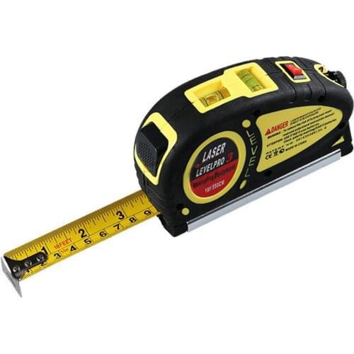 5.5M Laser Measuring Tape High Precision Horizontal and Vertical Laser Infrared Leve Tape Measure Professional Measuring Tool