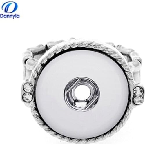 Fashion ring finger sliver color snap button snap jewelry LSNR03/04/05