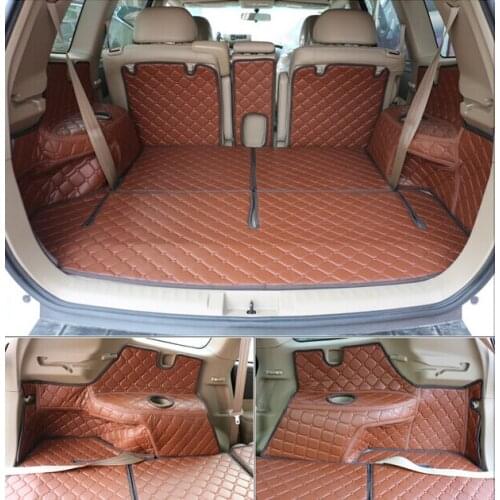 Non Slip Wholy Surrounded No OrdorSpecial Car Trunk Mats for Highlander 7seats Waterproof Boot Carpets